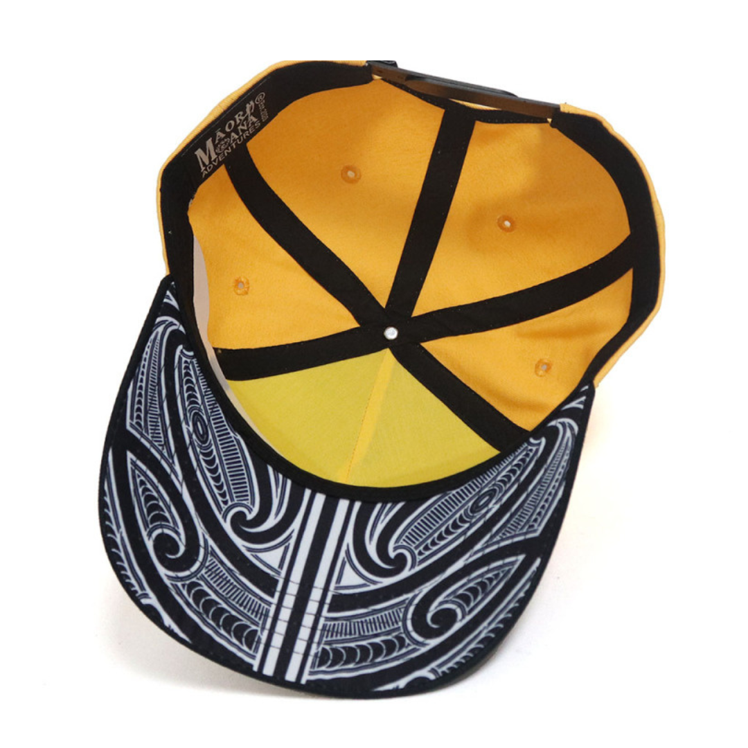 BLACK & YELLOW MMA SNAPBACK