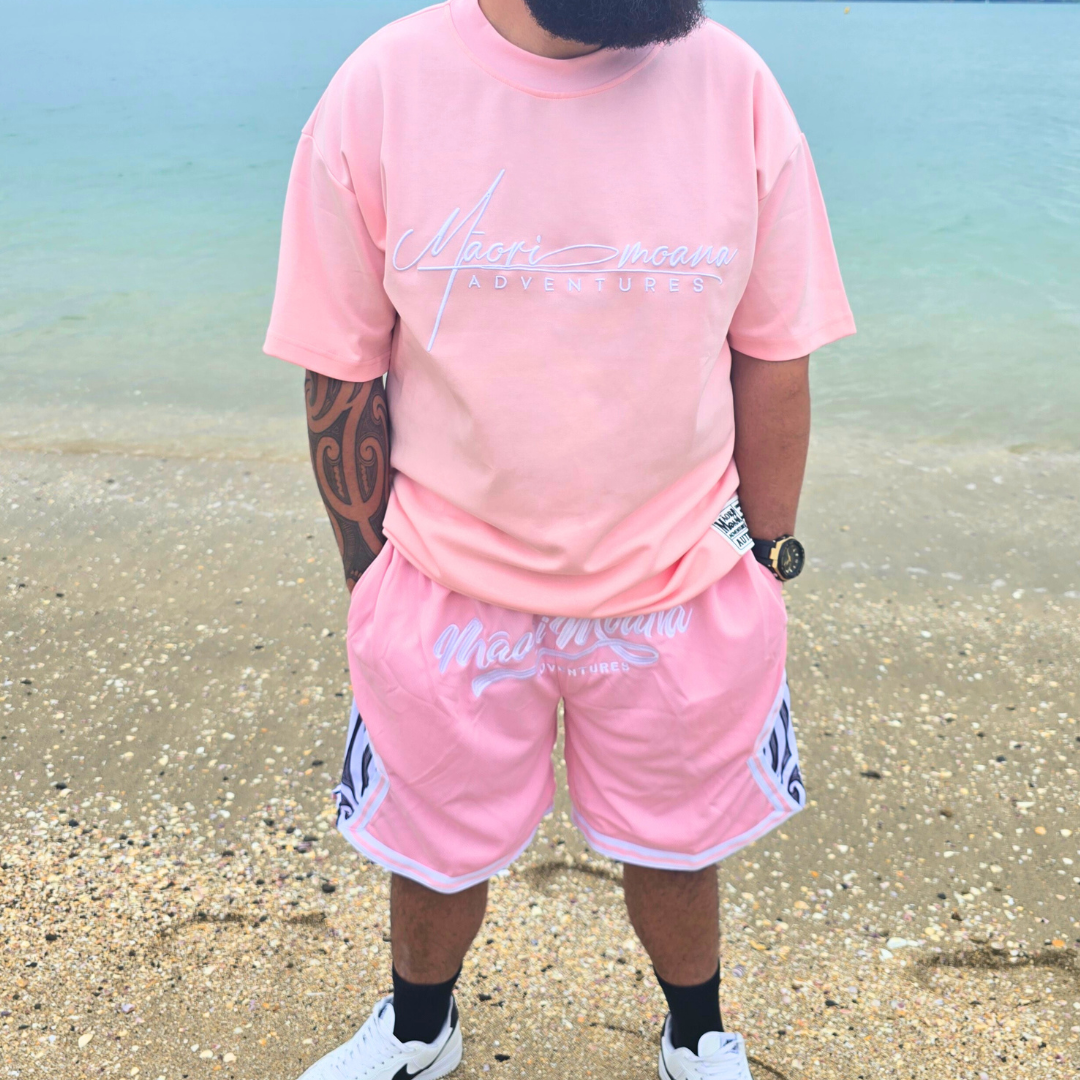 HEAVY HITTA BBALL SHORTS (MARSHMALLOW)
