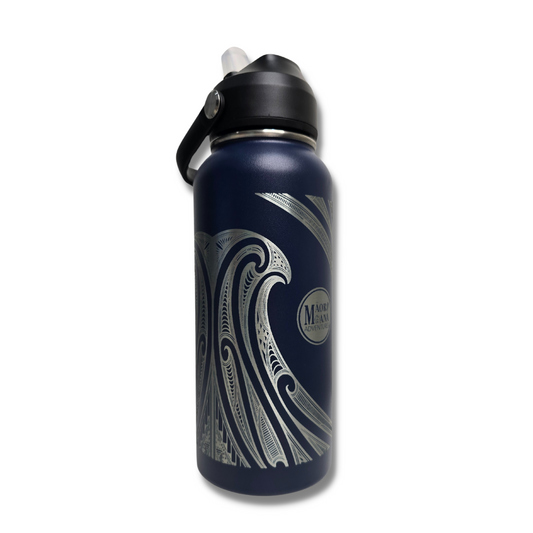 HAUORA FLASK 1L NAVY BLUE